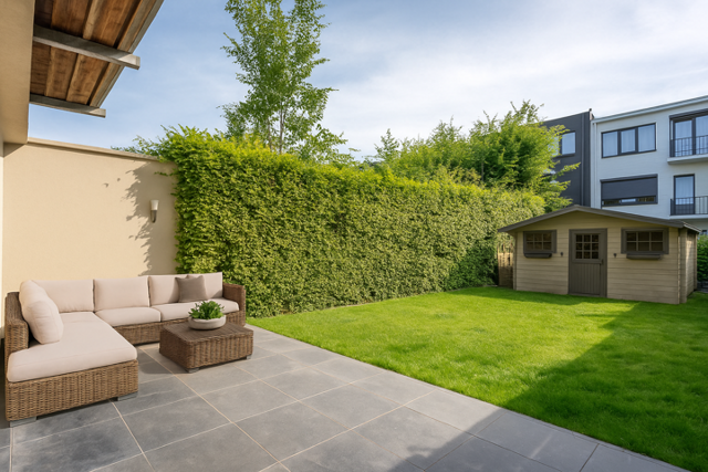 gelijkvloersappartement met tuin 